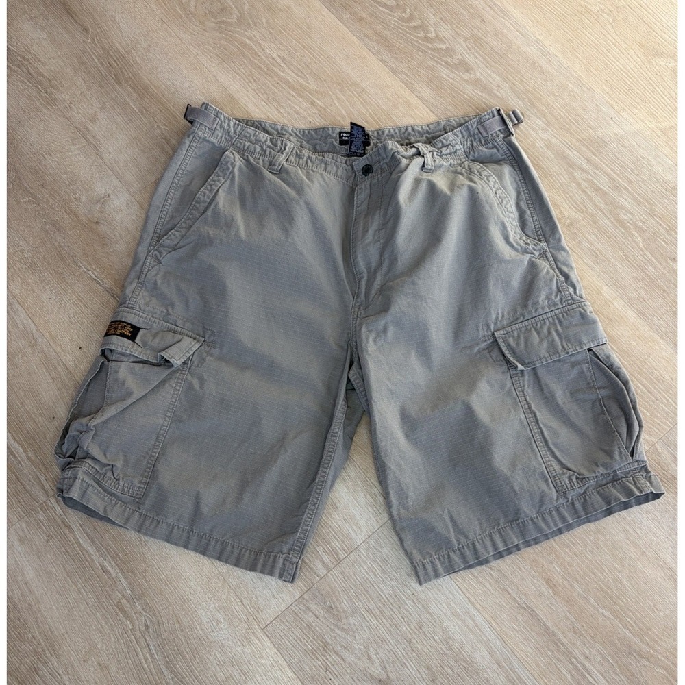 VTG Y2K Polo Jeans Co Ralph Lauren Military Style Baggy Cargo Shorts 40 Grunge